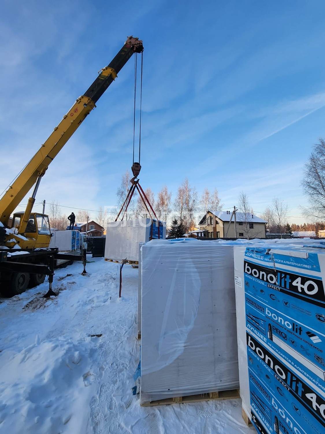 Пеноблоки перегородочные Бонолит Малоярославец 625x250x100 D500